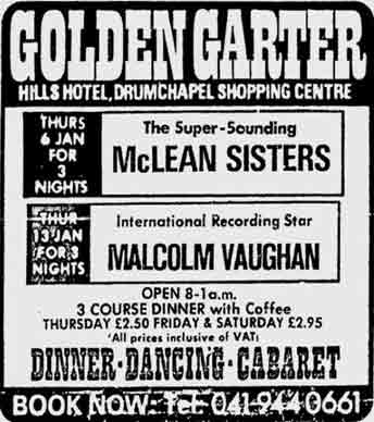 Golden Garter ad 1977